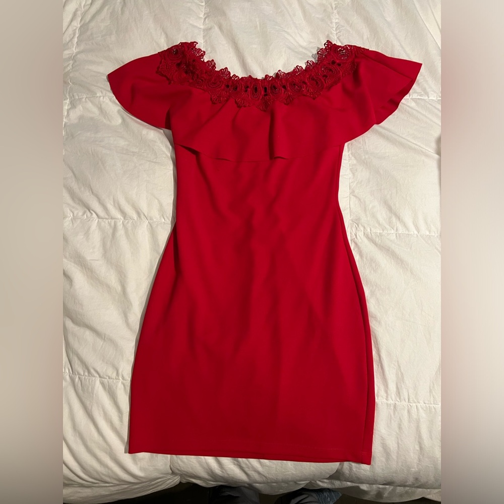 Red Bodycon Cocktail Dress